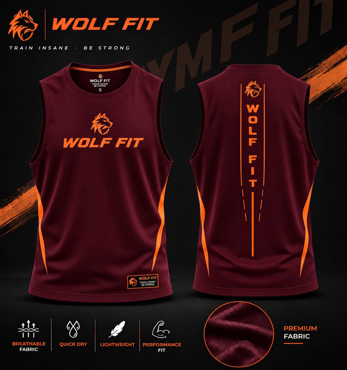 Pack Leader Tank – Maroon